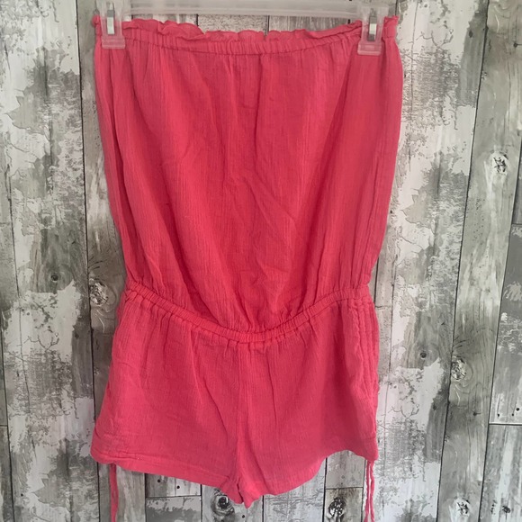 Victoria's Secret Pants - Victoria's Secret pink romper S